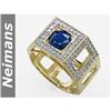 Image 1 : .50 ct Blue Diamond Ring 14kt Gold CERTIFIED