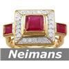 Image 1 : Vintage 2.75 ct Certified Ruby & Diamond Ring 14kt Gold