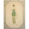 Image 1 : ERTE Signed Lithograph Russian Dress