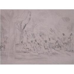 JULES PASCIN Signed Etching French