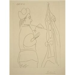 PABLO PICASSO H. Signed Etching 1970