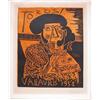 Image 2 : PABLO PICASSO Hand Signed Linocut