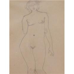 ANDRE DERAIN Sig Drawing Fauvism