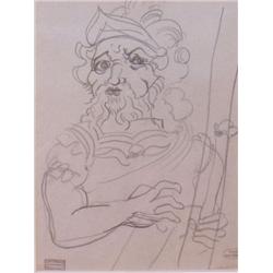 ANDRE DERAIN Sig Drawing Fauvism