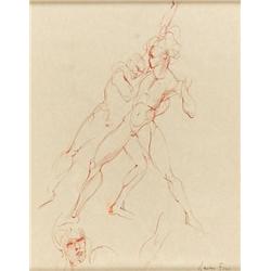 LEONOR FINI Signed Drawing Surrealism