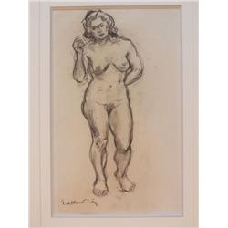 EMILE O. FRIESZ Drawing Nude French