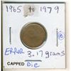 Image 1 : 1965 - 1979 One Cent 3.17 g, Capped Die Reverse