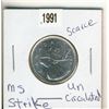 Image 1 : 1991  Twenty Five Cents Scarce
