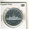 Image 1 : 1981 Dollar Coin Frosted Proof