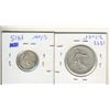 Image 2 : 1915 20 Centimes and 1898 2 FC SILVER Coins