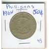 Image 1 : Philippines 1964  fifty cents