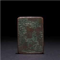 Agarwood Figure Story Pendant
