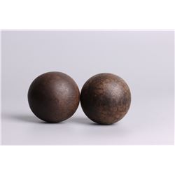 Pair of Agarwood Balls
