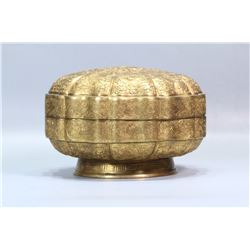 Gilt Bronze Double Phoenixes Pattern Lidded Box