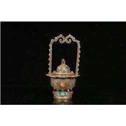Gilt Silver Basket