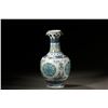 Image 2 : Blue and White Clashing Color Floral Pattern Vase