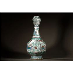 Clashing Color Garlic Vase, Daming-Longqing-Nianzhi Mark