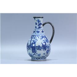 Blue and White Figure Story Pot