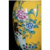 Image 5 : A Porcelain Yellow Glazed Floral Vase