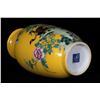 Image 7 : A Porcelain Yellow Glazed Floral Vase