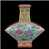 Image 1 : A Porcelain Enameled Oblate Vase