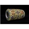 Image 8 : A Porcelain Yellow Glazed Enameled Vase