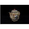 Image 1 : A Porcelain Yellow Glazed Enameled Pot