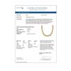 Image 4 : 46.5 ctw Citrine & VS/SI Diamond Eternity Necklace 10k Rose Gold - REF-245R5K