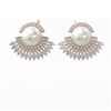 Image 2 : 5.76 ctw Marquise Diamond & Pearl Earrings 18K Rose Gold - REF-590W4H