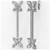 Image 3 : 5.22 ctw Pear Diamond Designer Earrings 18K White Gold - REF-653F6M