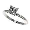 Image 1 : 1 ctw VS/SI Quality Princess Diamond Engagment Ring 10k White Gold - REF-243A2N
