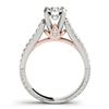 Image 1 : 2.45 ctw Certified VS/SI Diamond Pave 2pc Wedding Set 14k 2Tone Gold - REF-515A5N