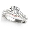Image 3 : 2.45 ctw Certified VS/SI Diamond Pave 2pc Wedding Set 14k 2Tone Gold - REF-515A5N