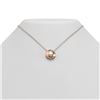 Image 1 : 0.52 ctw Oval Diamond Necklace 18K Rose Gold - REF-121R6K