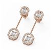 Image 1 : 2 ctw Diamond Designer Earrings 18K Rose Gold - REF-309H5R
