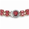 Image 3 : 59.69 ctw Tourmaline & Diamond Necklace 14K Rose Gold - REF-690R9K