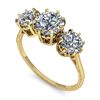 Image 2 : 2 ctw Past Present Future Certified VS/SI Diamond Ring 18k Yellow Gold - REF-414X2A