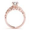 Image 2 : 0.6 ctw Certified VS/SI Diamond Antique Ring 18k Rose Gold - REF-86M3G