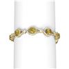 Image 1 : 18.55 ctw Canary Citrine & Diamond Bracelet 18K Yellow Gold - REF-656R8K