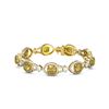 Image 3 : 18.55 ctw Canary Citrine & Diamond Bracelet 18K Yellow Gold - REF-656R8K