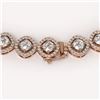 Image 3 : 21.69 ctw Cushion Cut Diamond Micro Pave Necklace 18K Rose Gold - REF-1831H4R