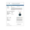 Image 4 : 1.55 ctw Certified Intense Blue Diamond Necklace 10k Rose Gold - REF-153G4W