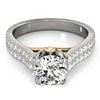 Image 1 : 1.61 ctw Certified VS/SI Diamond Pave Ring 18k 2Tone Gold - REF-301F6M