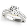 Image 2 : 1.61 ctw Certified VS/SI Diamond Pave Ring 18k 2Tone Gold - REF-301F6M