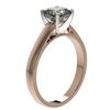 Image 3 : 1.25 ctw Certified VS/SI Quality Cushion Cut Diamond Ring 10k Rose Gold - REF-304A6N