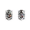Image 1 : 1 ctw Certified VS/SI Quality Oval Diamond Stud Earrings 10k White Gold - REF-120M3G