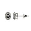 Image 2 : 1 ctw Certified VS/SI Quality Oval Diamond Stud Earrings 10k White Gold - REF-120M3G