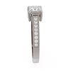 Image 2 : 1.09 ctw Princess Diamond Ring 18K White Gold - REF-172A6N