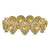 Image 2 : 46.44 ctw Canary Citrine & Diamond Victorian Bracelet 14K Yellow Gold - REF-1328K2Y