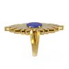 Image 2 : 5.07 ctw Sapphire & Diamond Ring 18K Yellow Gold - REF-263W6H
